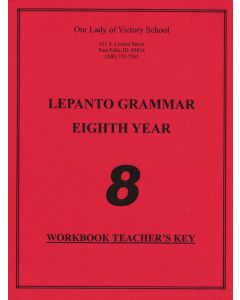 Lepanto Grammar 8 Workbook Answer Key