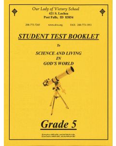 Science & Living in God's World 5 Test Book 1