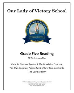 Lesson Plans - Grade 05 Reading