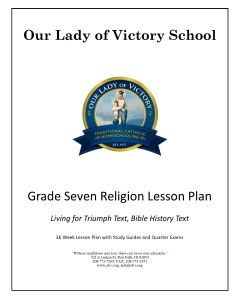Lesson Plans - Grade 07 Religion