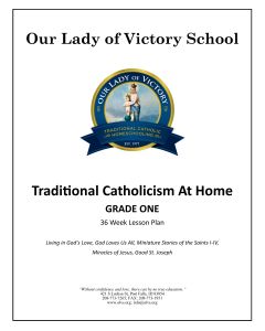 Lesson Plans - Grade 01 Religion