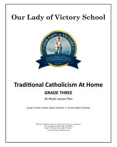 Lesson Plans - Grade 03 Religion