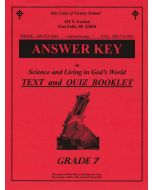 Science & Living in God's World 7 Answer Key 1