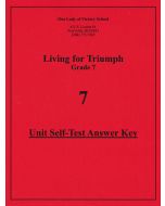 Living for Triumph Unit Test Answer Key
